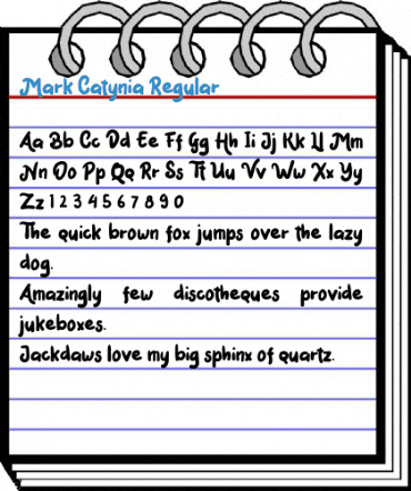 Mark Catynia Regular Font