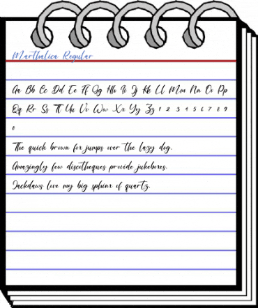 Marthalica Regular Font