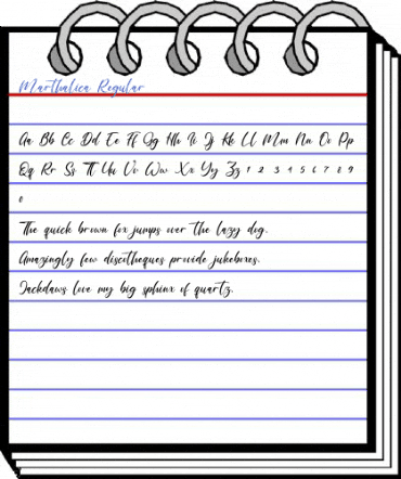 Marthalica Regular Font