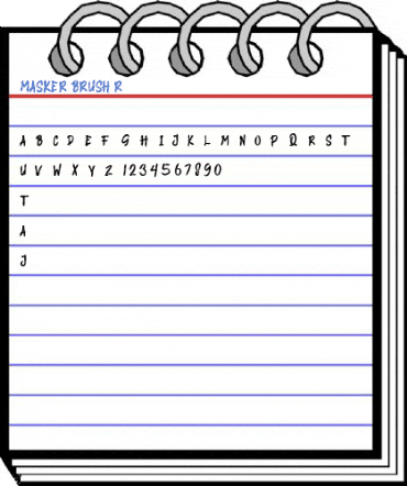 MASKER BRUSH Regular Font