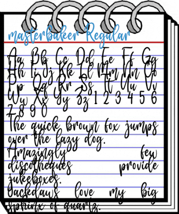 masterbaker Regular Font