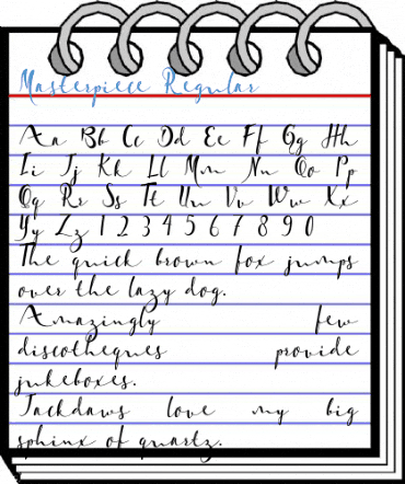 Masterpiece Regular Font