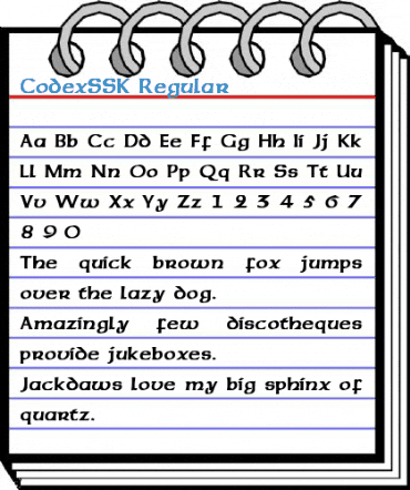 CodexSSK Regular Font
