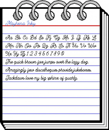 Mayhena Inky Font