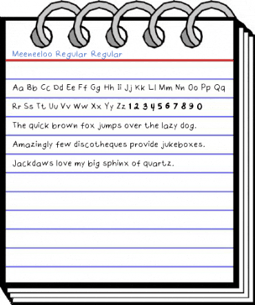 Meeneeloo Regular Regular Font