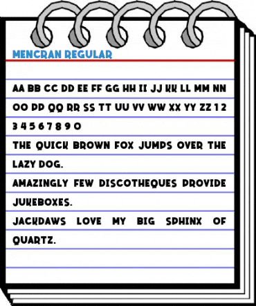 Mencran Regular Font