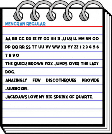 Mencran Regular Font