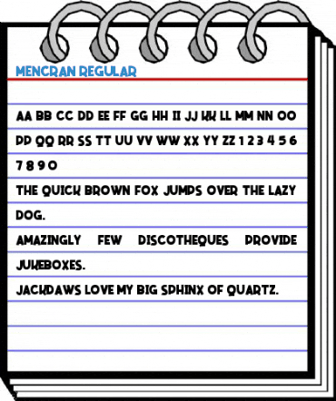 Mencran Regular Font