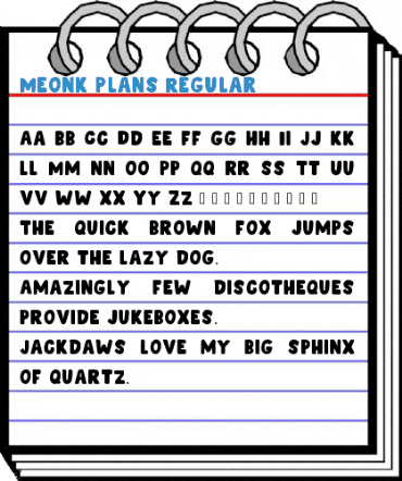 Meonk Plans Regular Font