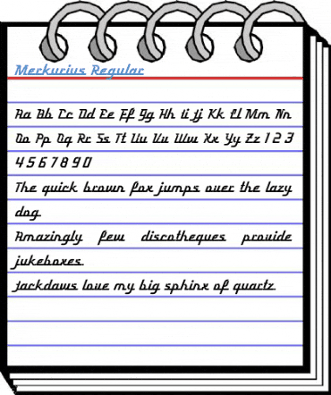 Merkurius Regular Font