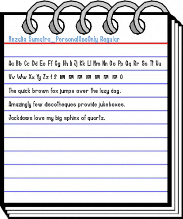 Mezalia Sumatra_PersonalUseOnly Regular Font