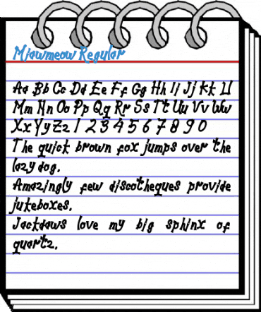 Miawmeow Regular Font