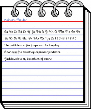 midnight Regular Font