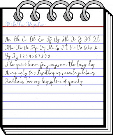 Mikella Regular Font