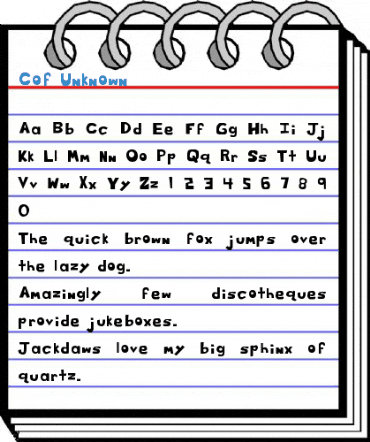 Cof Unknown Font
