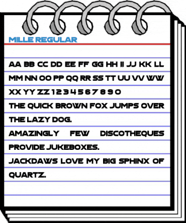 Mille Regular Font