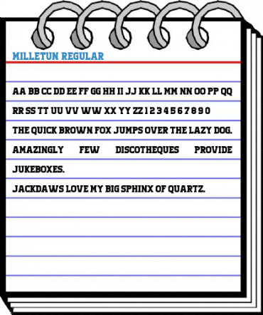 Milletun Regular Font