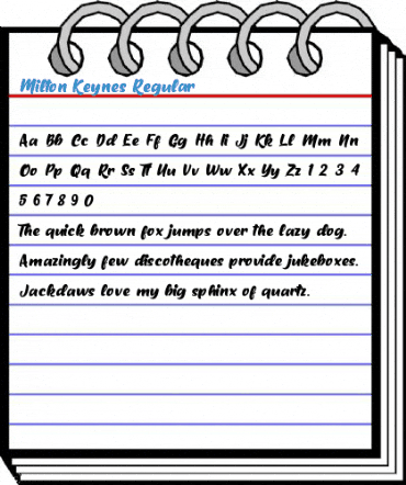 Milton Keynes Regular Font