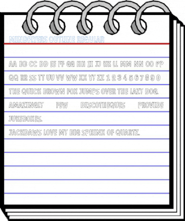 Mindflyers Outline Regular Font