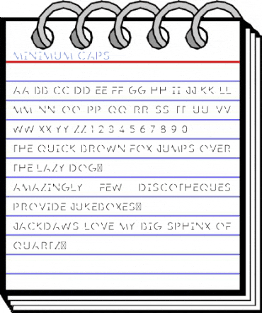 Minimum CAPS Font