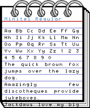 Minitel Regular Font