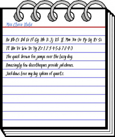 Miss Clara Italic Font