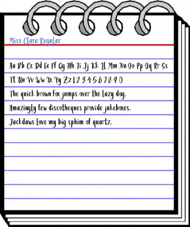 Miss Clara Regular Font