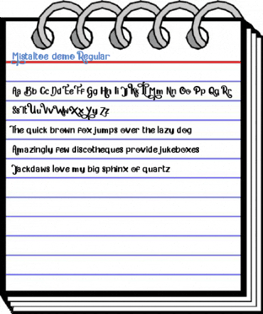 Mistaltoe demo Regular Font