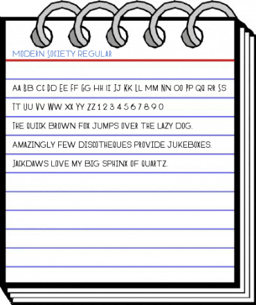 Modern Society Regular Font