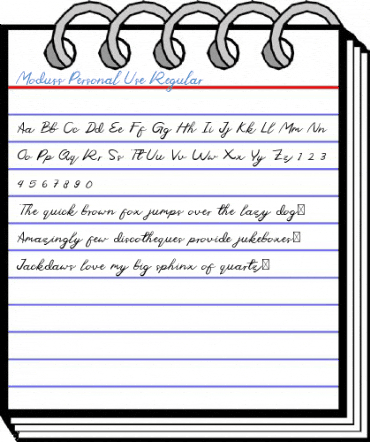 Moduss Personal Use Regular Font