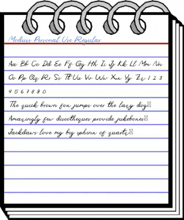 Moduss Personal Use Regular Font