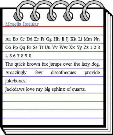 Mogella Regular Font