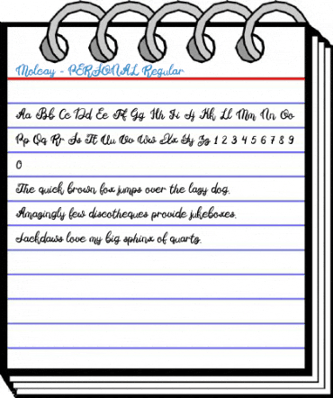 Molcay - PERSONAL Regular Font