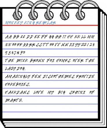 MONKEY KING Regular Font