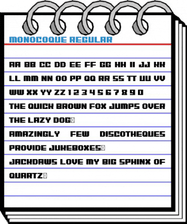 MONOCOQUE Regular Font