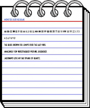 MONSTER BOO Regular Font