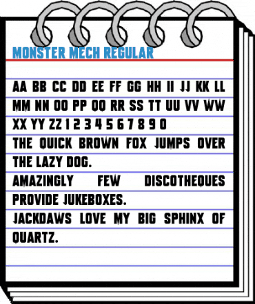 Monster Mech Font