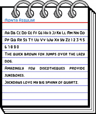 Monta Regular Font