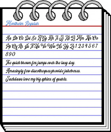 Montheim Regular Font