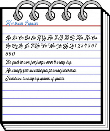 Montheim Regular Font
