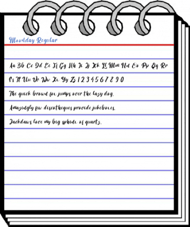 Moonday Regular Font