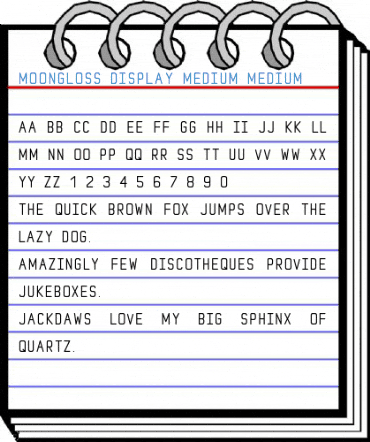 MoonGloss Display Medium Medium Font