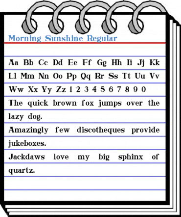 Morning Sunshine Regular Font