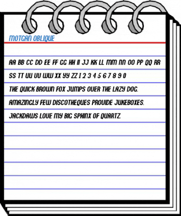 Motgan Oblique Font