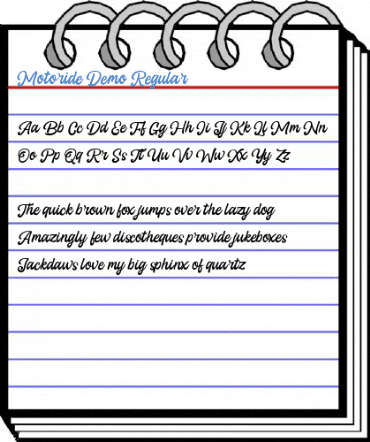 Motoride Demo Regular Font
