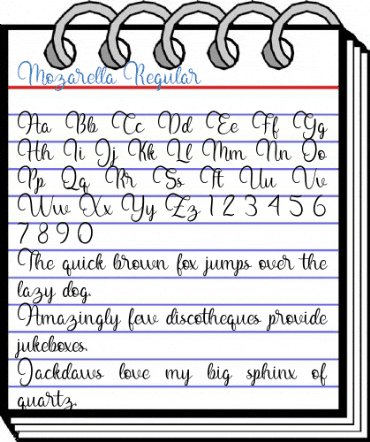 Mozarella Regular Font