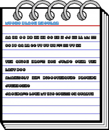 Mucho Black Regular Font