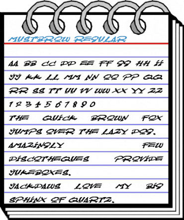 Mustbrow Regular Font