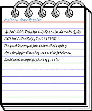 Muttero_demo Regular Font