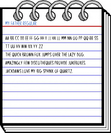 My Father Regular Font